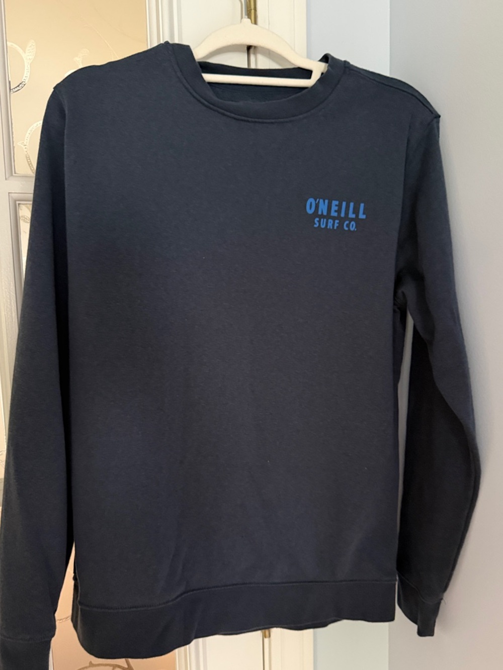 O'Neill Crewneck Sweatshirt in Navy with Light Blue Logo